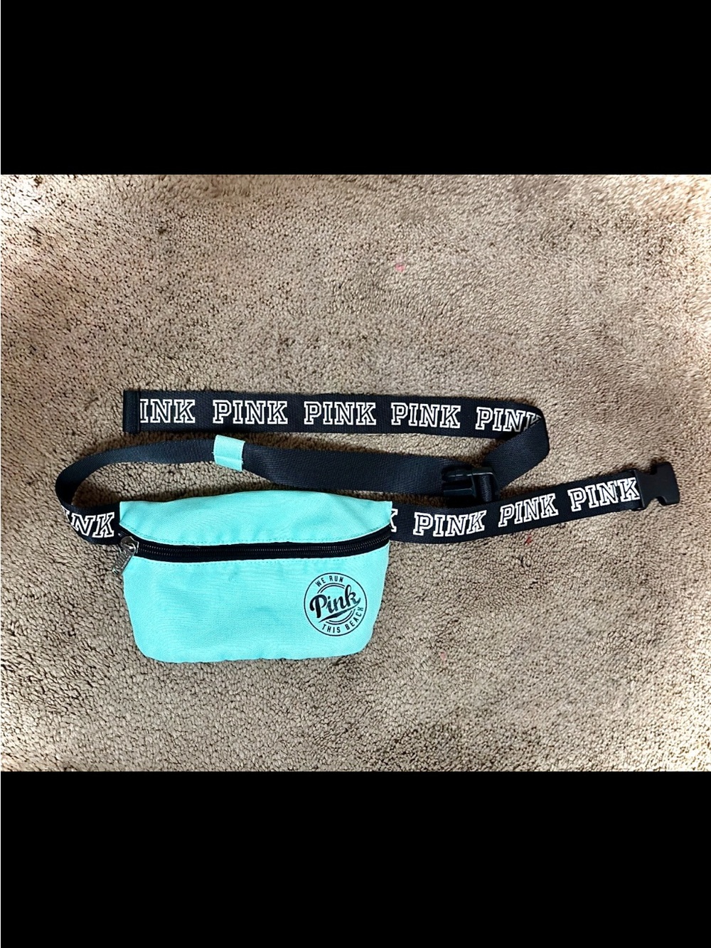 PINK Victoria's Secret Teal Belt Bag